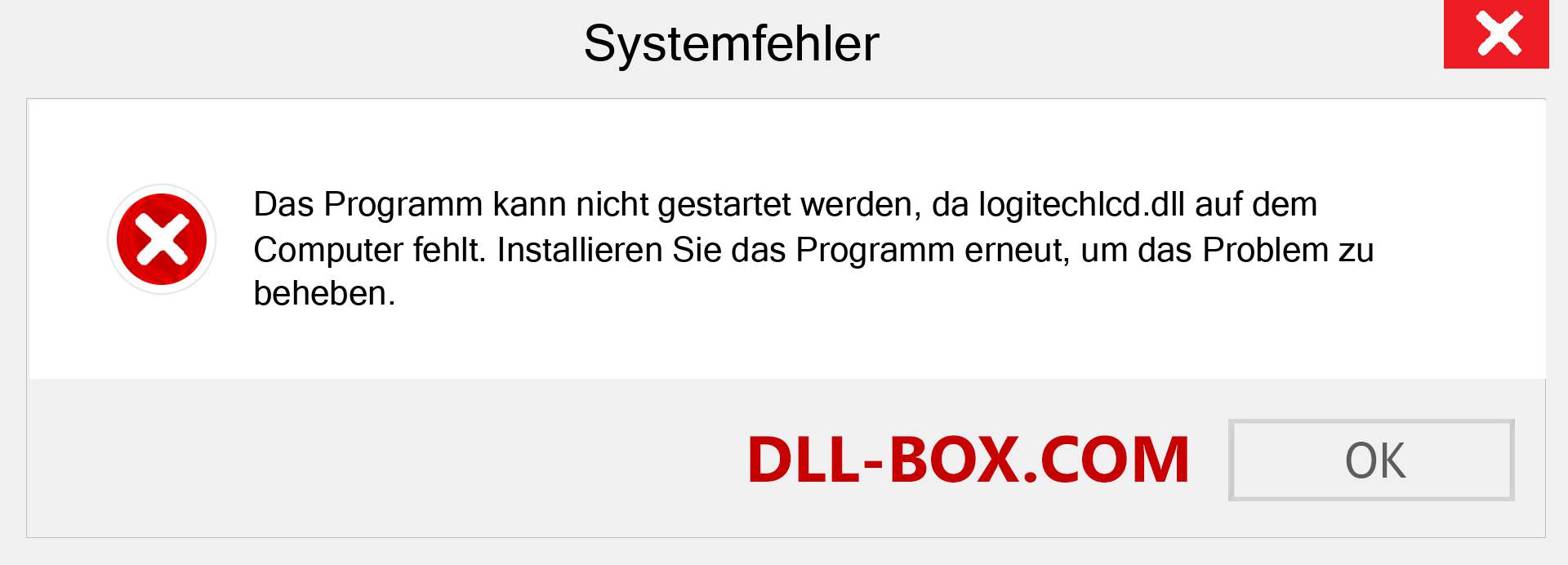 logitechlcd.dll-Datei fehlt?. Download für Windows 7, 8, 10 - Fix logitechlcd dll Missing Error unter Windows, Fotos, Bildern